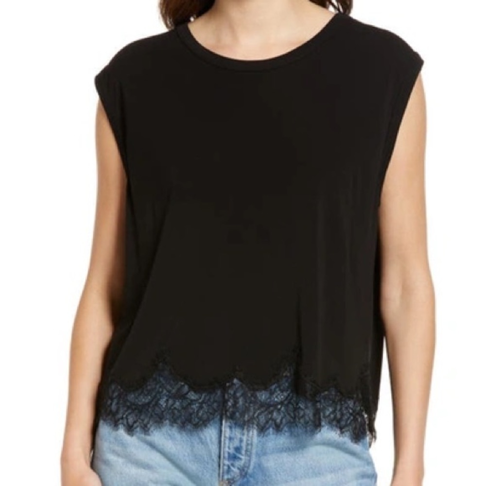 Brand New Rag & Bone Lace Trim Muscle Tank